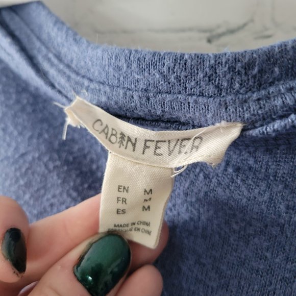 Soft lightweight Cabin Fever sweater โ blue - Picture 3 of 4